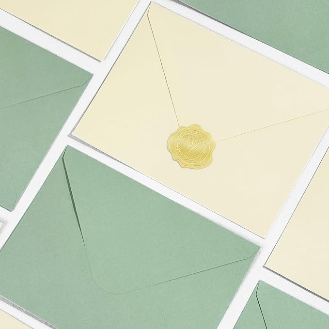 50 PCS Cream Colorful A7 Envelopes - Image 5