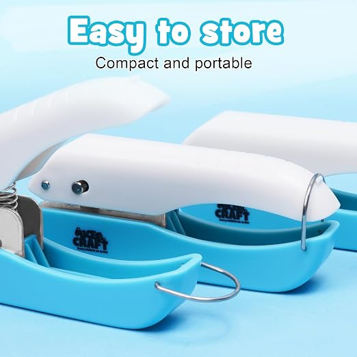 UCEC 3pc Paper Craft Hole Punch Shapes, Heart Star Circle Single Hole Punch | - Image 7