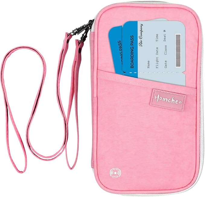 RFID Passport Wallet with Vaccine Card Slot, Family Travel Passport Holder by homchen