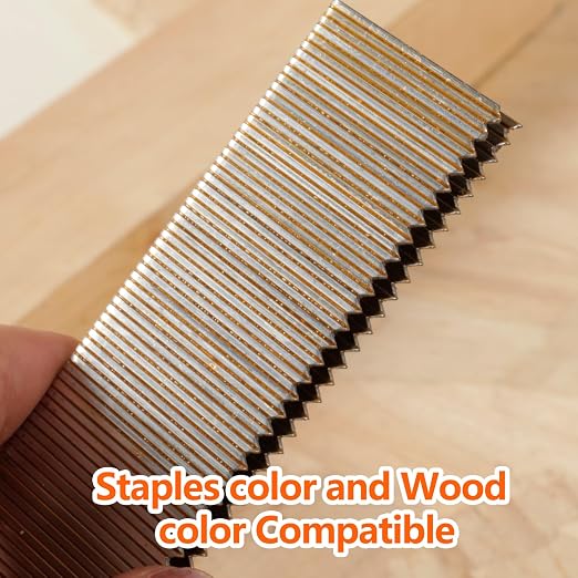 1200-Count 18 Gauge 1/4 Inch Narrow Crown Staples, 400 per Size, Heavy Duty - Image 7