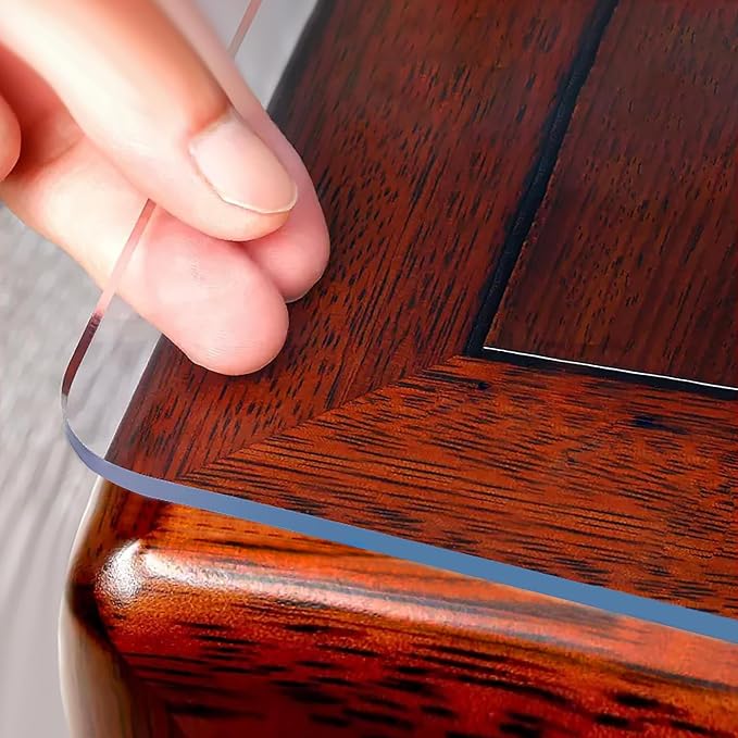 OstepDecor Clear Table Cover Protector 24 x 60 Inch, 1.5mm Thick Plastic Table by OstepDecor