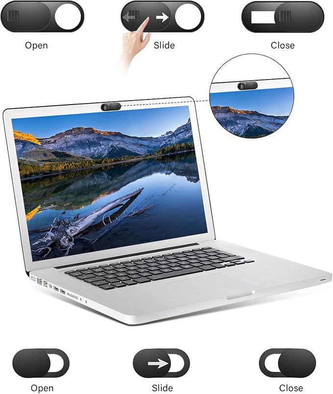 Laptop Camera Cover Slide, Phone Camera Cover Slide, 6 Pack Ultra Thin Webcam - Image 8