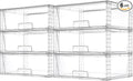 Vtopmart 6 Pack Large Stackable Storage Drawers, Easily Assemble Clear Acrylic by Vtopmart