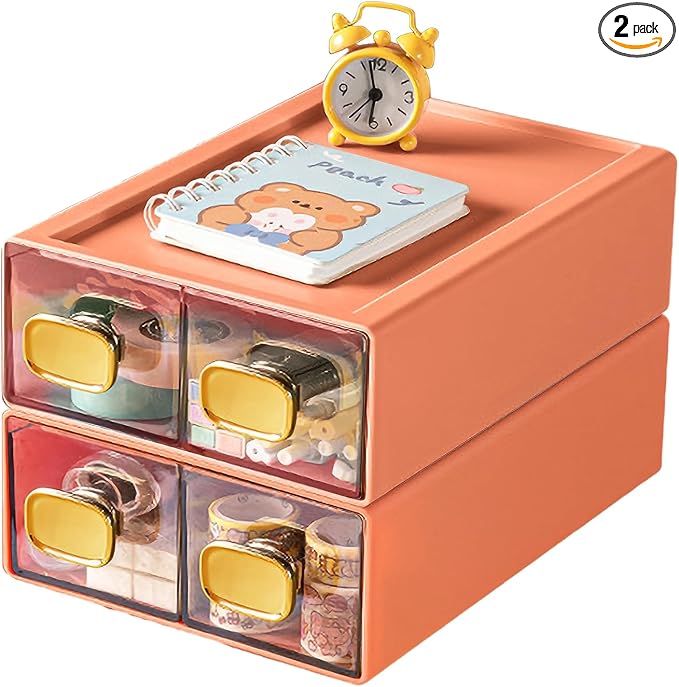 2PACK Stackable Storage Drawers by DETEIN