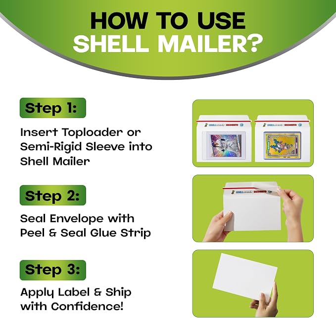 100 Pack Shell Mailer Incognito Trading Card Envelopes by Hobby Armor, Perfect - Image 6