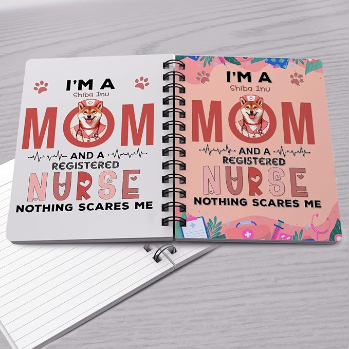 Ninety3POD I'm a Shiba Inu Mom and a Registered Nurse Nothing Scares Me Spiral - Image 4