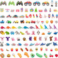 110pcs 3D Cute Kids Erasers, Random Desktop Pet Toys Gifts, Classroom Rewards by CLOCKKING