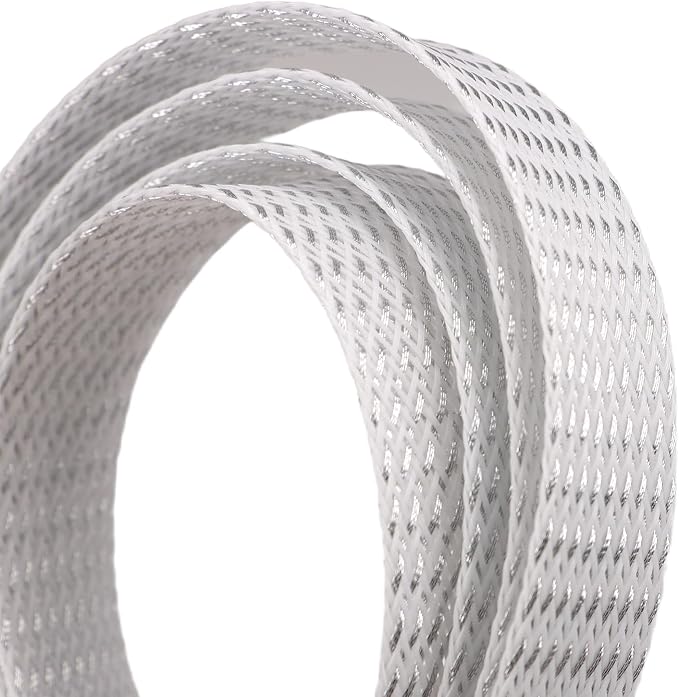 25ft PET Expandable Braided Cable Sleeve 1/4inch Pet Braided Cable Sleeve - Image 2