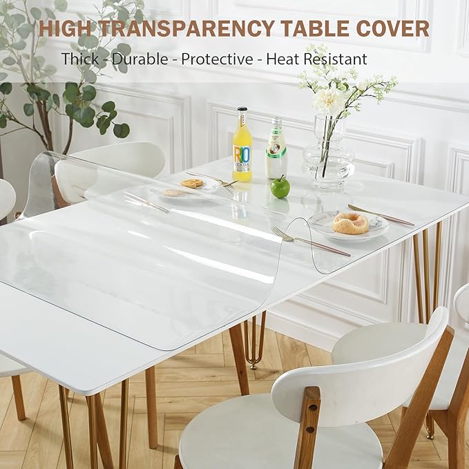 LovePads 1.5mm Thick Clear Table Cover - Image 2