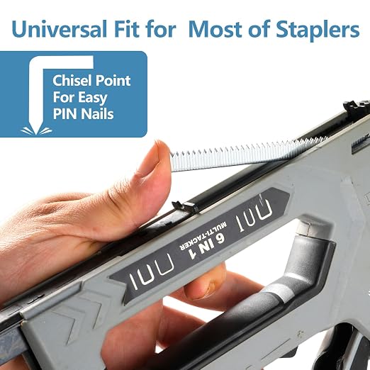 Beveled Chiseled Pointed Heavy Duty T50 304 Stainless Steel Staples 1/4 Inch - Image 3
