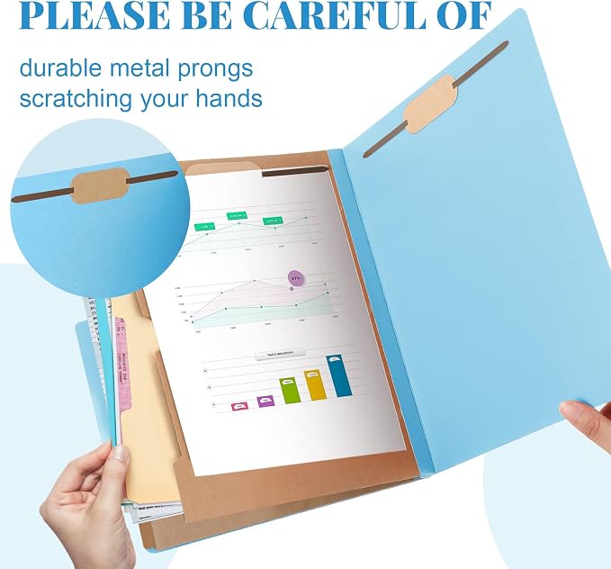 Skyygemm 36 Pcs Classification Folders Letter Size, 2 Pocket Dividers - Image 3