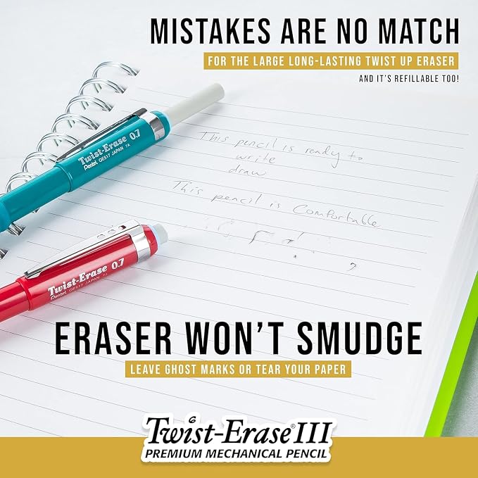 Pentel Twist Erase III Mechanical Pencil 0.7mm - Image 6
