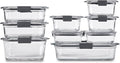 Rubbermaid Brilliance Glass Food Storage Containers, Leak-Proof by Unknown