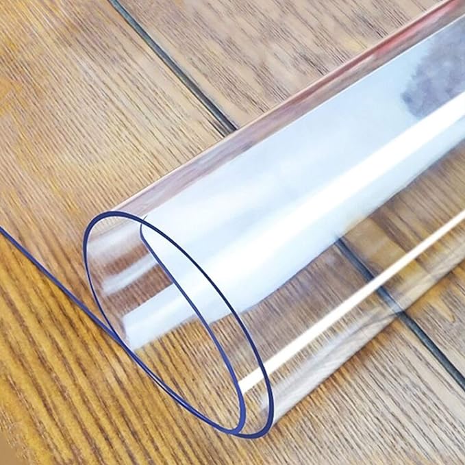 LovePads Clear Table Cover Protector, 42 x 72 Inch 2mm Thick Plastic Table Cover by LovePads