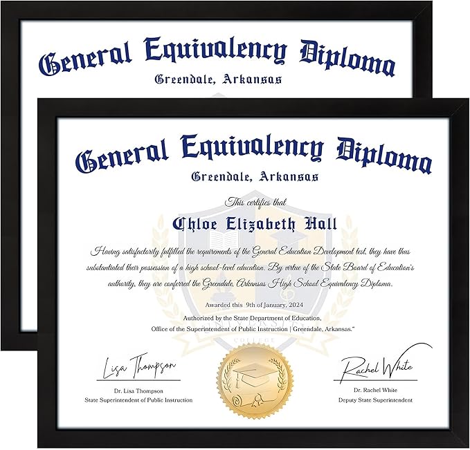 FIXSMITH 8.5x11 Diploma Frame, 2 Pack Certificate Frames by FIXSMITH