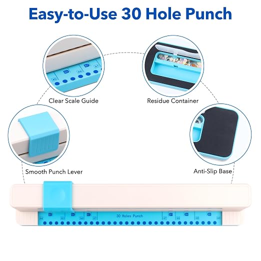 30 Hole Paper Punch, Binding Machine - Image 4