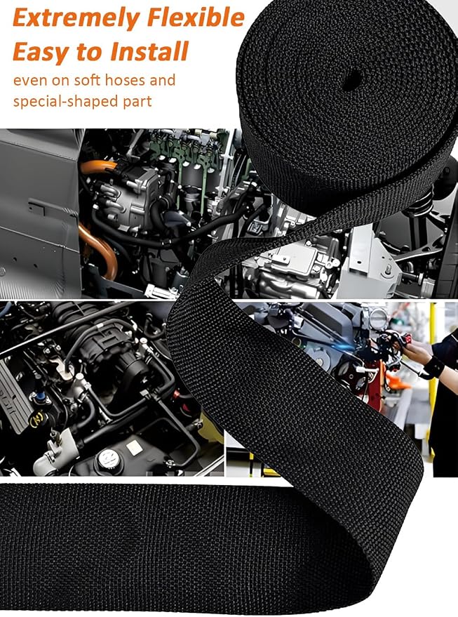 20 FT 1 inch 2:1 Heat Shrinkable Braided Sleeving Heat Shrink Sleeve Abrasion - Image 6