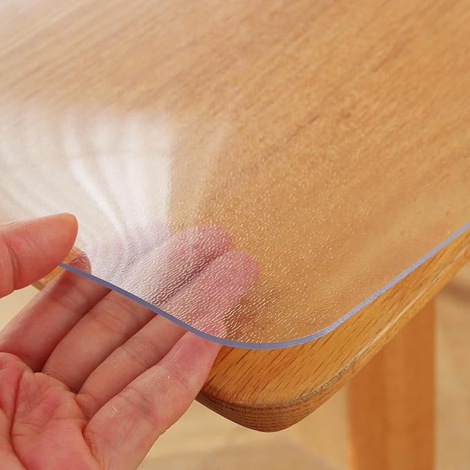 OstepDecor Frosted Clear Table Cover Protector 18 x 72 Inch, 1.5mm Thick - Image 8