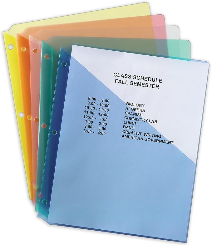 Avery Binder Pockets for 3 Ring Binders, for 8.5" x 11" Documents, Acid-Free - Image 7