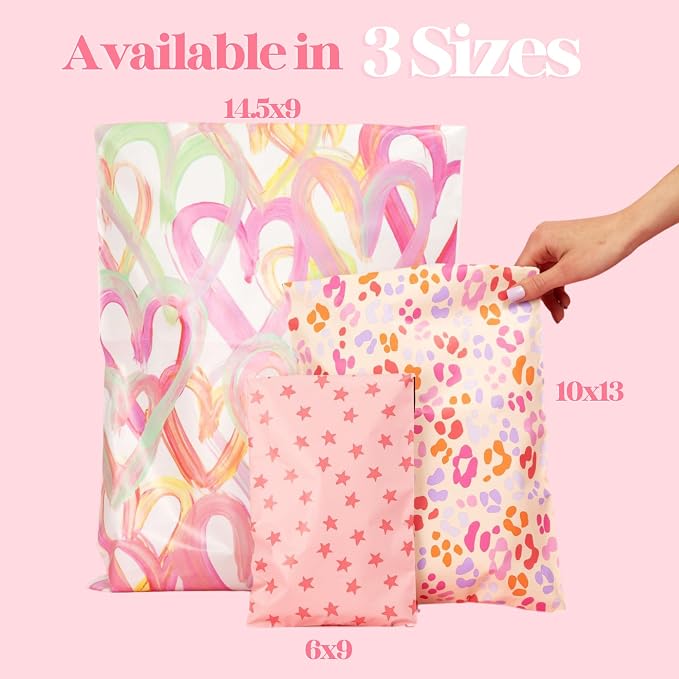 Pretty Package Store Poly Mailer 10x13, 100 Pack | Heavy Duty, Waterproof - Image 8