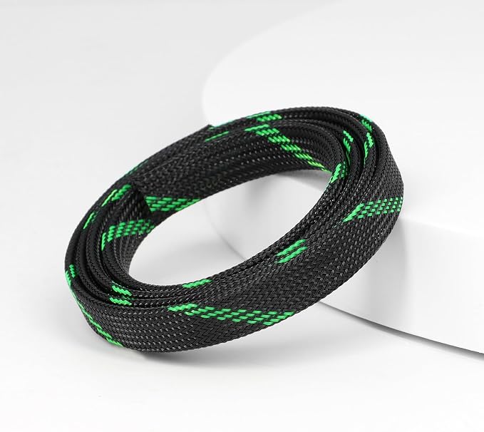 25ft PET Expandable Braided Cable Sleeve 3/8inch Pet Braided Cable Sleeve - Image 3