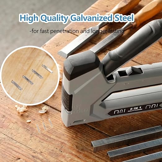 Heavy Duty T-50 Staples 1/2 inch Length 1620-Count, 3/8" Crown Beveled Chiseled - Image 3