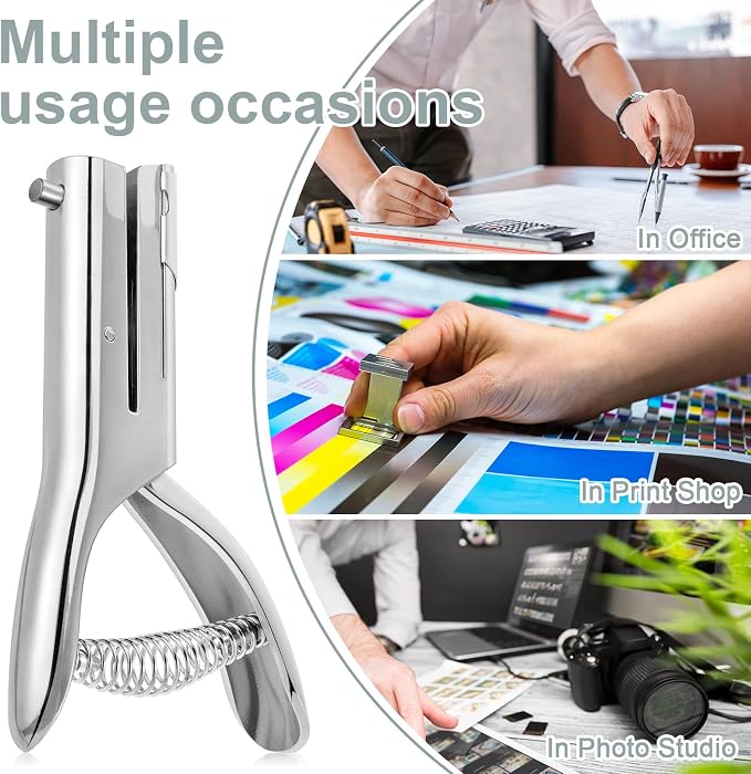 Chumia 1 Pcs Heavy Duty Hole Punch 2" Long Reach 1/4 Inch Paper Single One Hole - Image 7