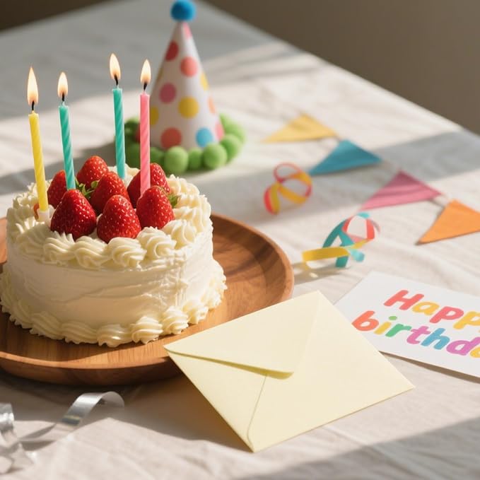 50 PCS Cream Colorful A7 Envelopes - Image 9
