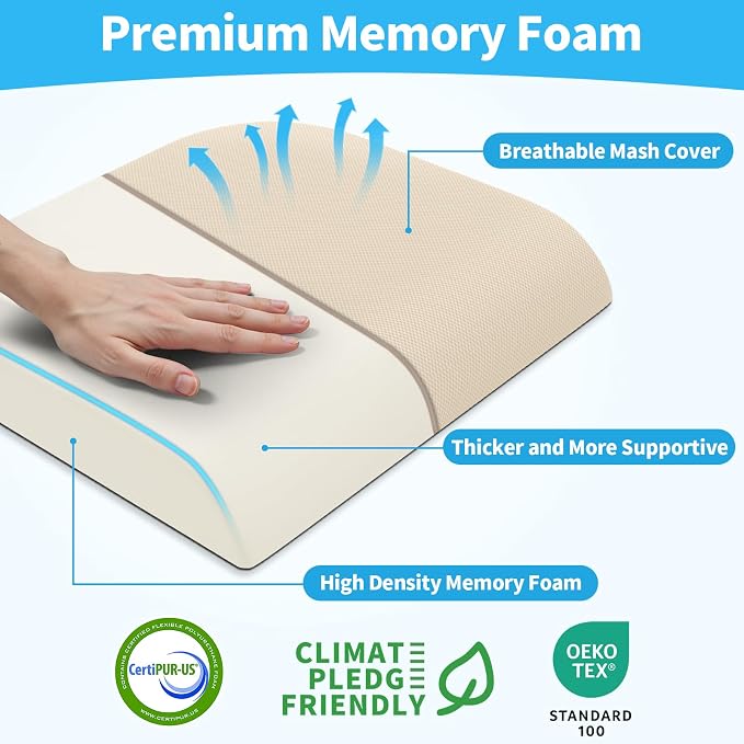 TranquilRelax 2XL Seat Cushion, Memory Foam Cushion - Image 2