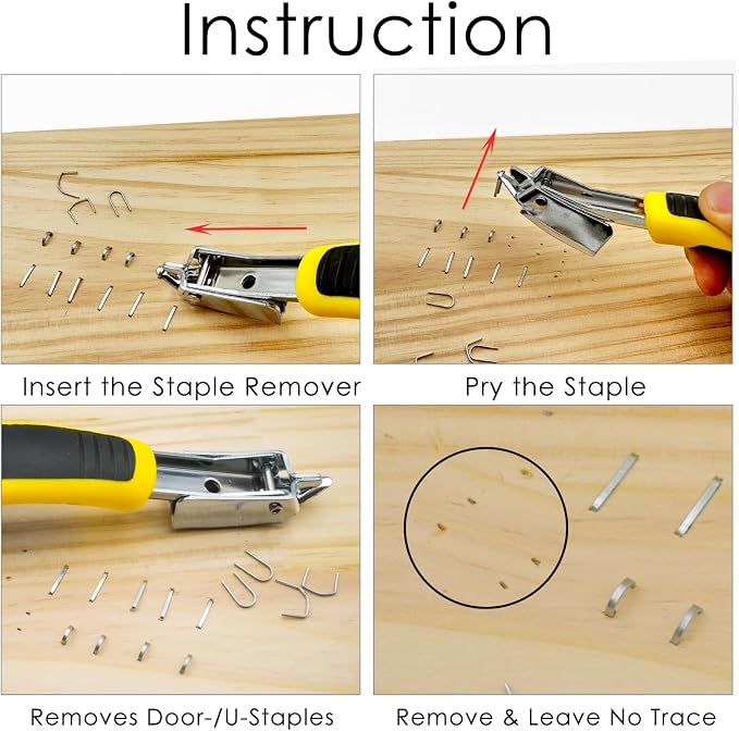 Upholstery Staple Remover Tack Puller Nail Remover Tools Set W End Cutting - Image 6