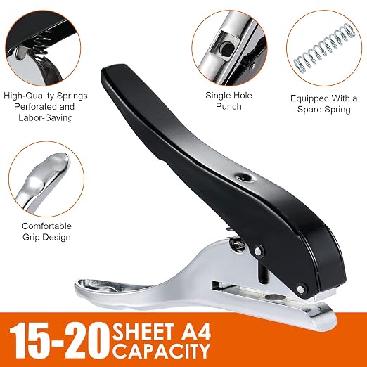 Hole Punch 5/16 inch-8mm Single Hole Punch, Heavy Duty Hole Puncher Single - Image 5