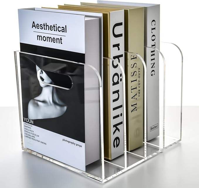 Acrylic File Holder for Desk by AIMOLLYACRYLICSTORAGE
