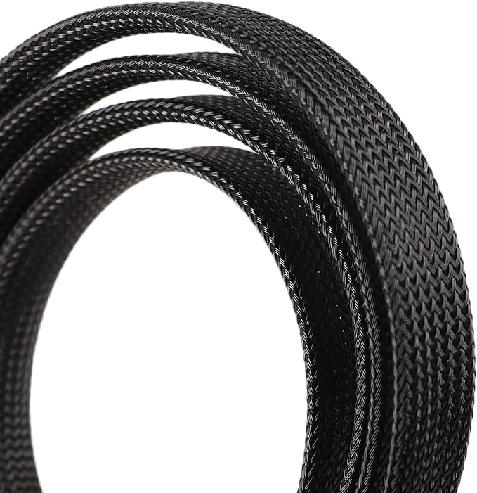 25ft PET Expandable Braided Cable Sleeve 5/8inch Pet Braided Cable Sleeve - Image 2