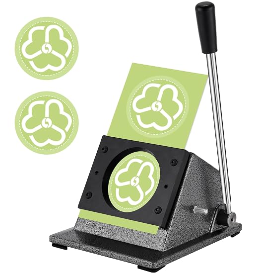 1.457" Button Paper Cutter Button Punch Graphic Punch Cutter by Saladulce