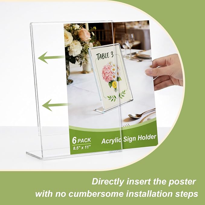 Acrylic Sign Stand Holders - Image 4