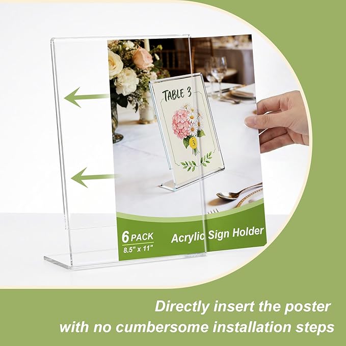Acrylic Sign Stand Holders - Image 3