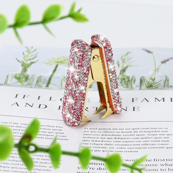 Pink Bling Rhinestone Staple Remover, Cute Crystal Thumb Tack Puller - Image 6