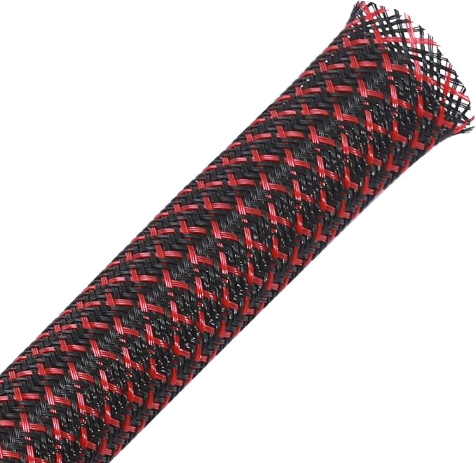 25ft - 1.5 inch PET Expandable Braided Sleeving – Blackbred – Alex Tech Braided by AlexTech