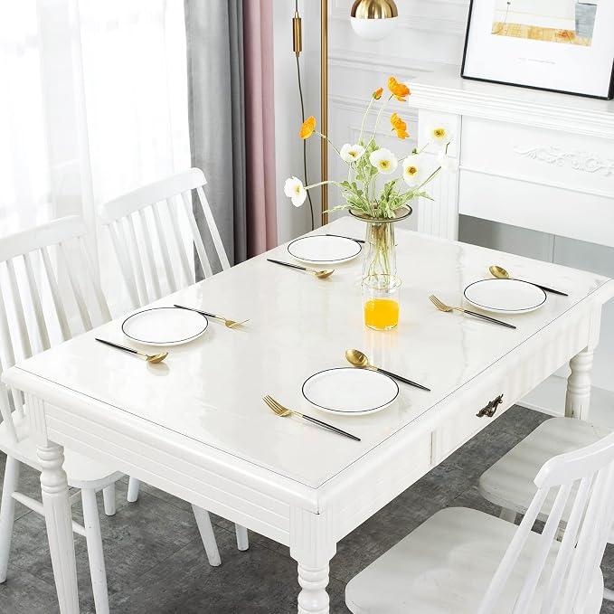Deep Dream 1.5mm Clear Desk Cover Protector, 16×32 Inch Clear Table Protector - Image 2