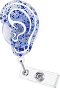 Funny Audiology Nurse Badge Reel, Cute Ear Retractable ID Badge Holder by LINAYOHA