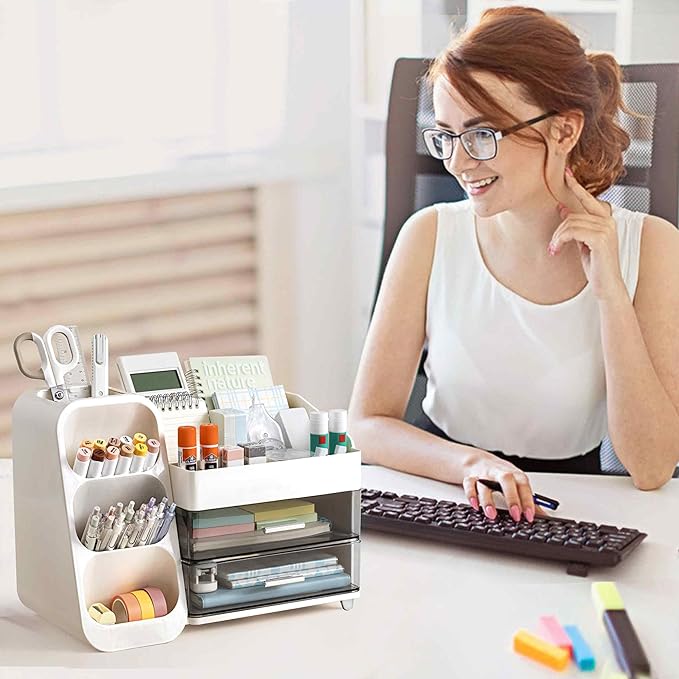 HBlife Desk Organizer with Pen Pencil Holder - Image 7