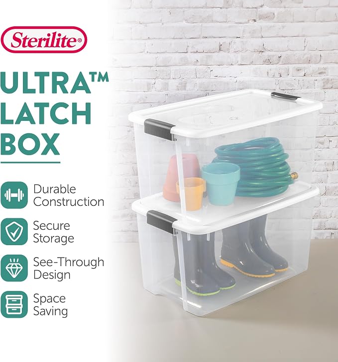 Sterilite 12-Pack Ultra Latching Box, Storage Bins - Image 2