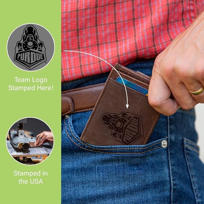 Team Sports America NCAA Wichita State University Front Pocket Slim Wallet - Image 7