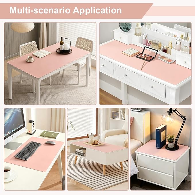 OstepDecor Pink Table Protector 16 x 32 Inch, 1.5mm Thick Plastic Table Cover - Image 3