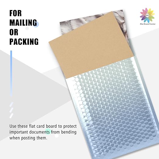 Mat Board Center, 50 Corrugated Cardboard Sheets 11x17 Inches Flat Card Board - Image 5