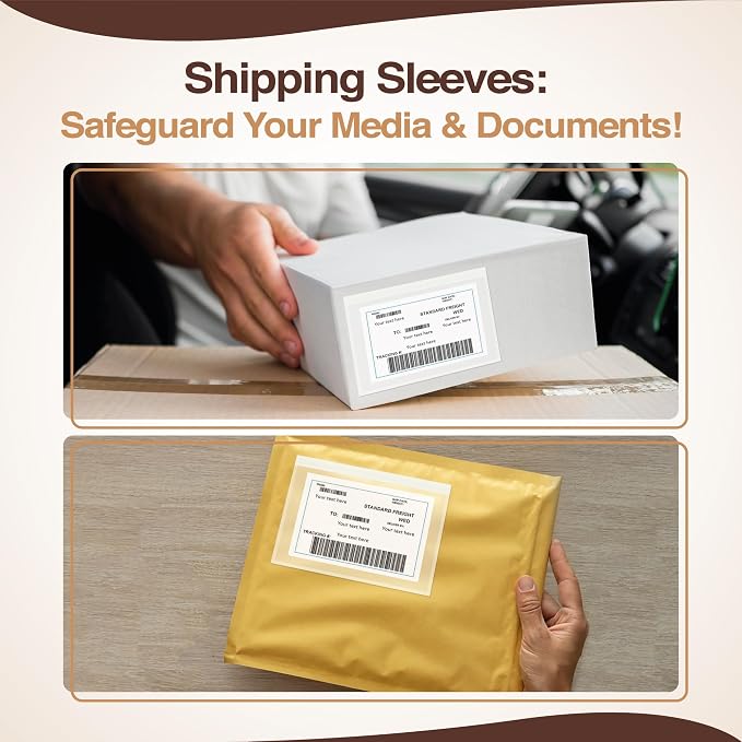 100 Pack 7"x10" Shipping Label Sleeves - Image 6