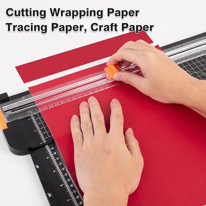 Paper Cutter 18 inch, 18 inch Wrapping Paper Cutter Portable Slicer - Image 6