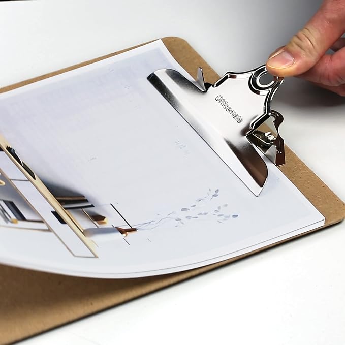 Officemate Recycled Wood Clipboards, 6 Inch Clip, 6 Pack Clipboards, Letter Size - Image 8