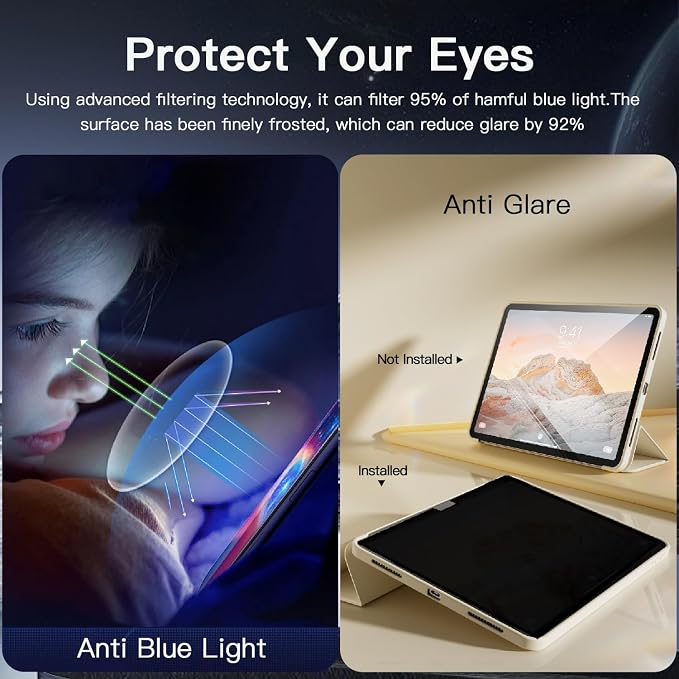 360° Privacy Screen Protector for iPad Pro 11 Inch 2024 Model M4, Privacy - Image 4