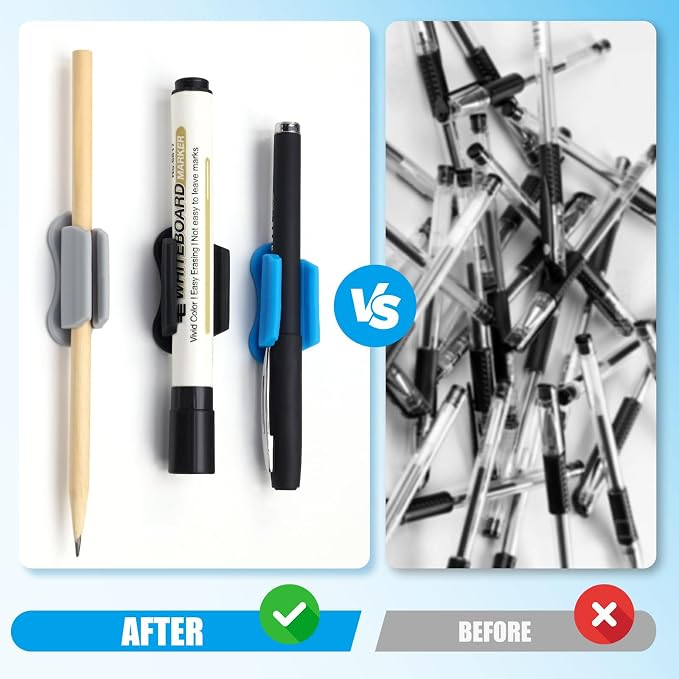 BOBOKA 20 Pack Upgraded Pencil Holder, Adhesive Pen Holder - Image 7
